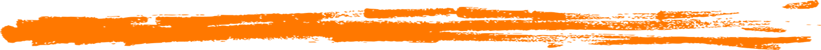 Orange hand-drawn scribble with a marker or chalk
